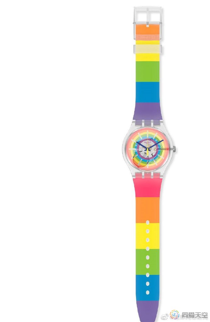 Swatch推出骄傲月彩虹手表
