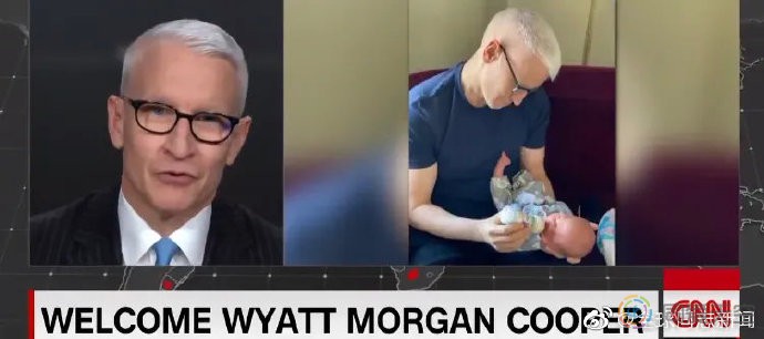 CNN名主播Anderson Cooper抱小儿子亮相《人物》封面