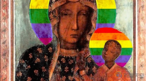 波兰：因分享带有彩虹图案的圣母海报，三名女性或将面临监禁