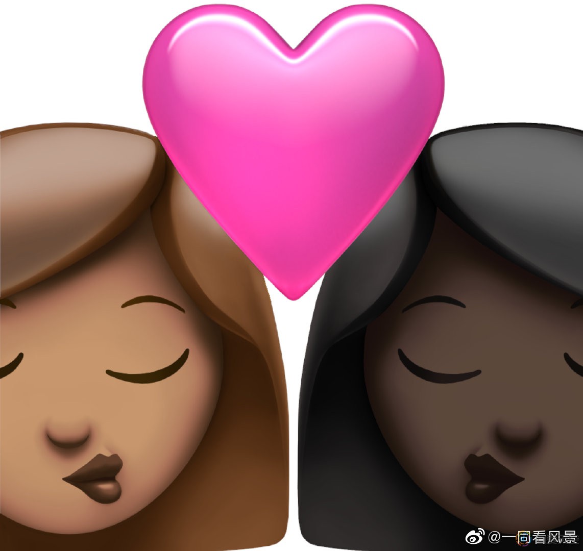 苹果Emoji新增跨种族同性情侣
