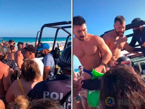墨西哥男同伴侣因在海滩接吻被警方逮捕