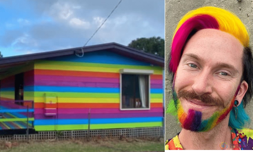 用艺术反抗恐同，澳洲男同将房子刷成彩虹色