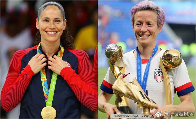 两位女球星在奥运赛场上的胜利之吻