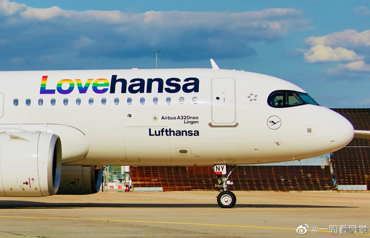 德国汉莎航空公司的骄傲月飞机