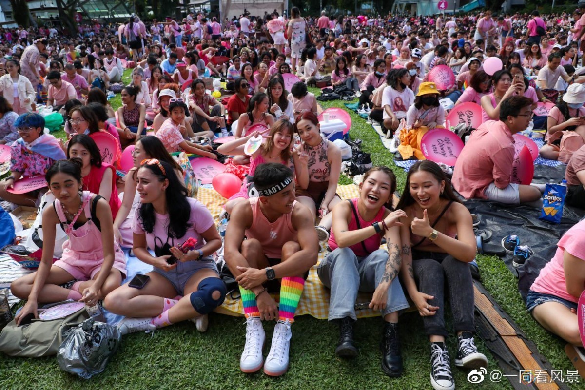 新加坡的“粉红点”活动有很多人参加