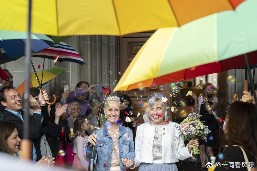 瑞士的同婚法律生效，同性伴侣首次结婚